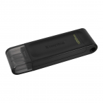 Kingston DataTraveler 70, USB-C, 128 GB, must - M&auml;lupulk