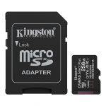 Kingston Canvas Select Plus, UHS-I, microSD, 256 GB, must - M&auml;lukaart
