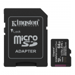 Kingston Canvas Select Plus, UHS-I, microSD, 64 GB, must - M&auml;lukaart