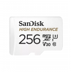 SanDisk High Endurance, MicroSDXC, 256 GB, valge - M&auml;lukaart