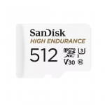 SanDisk High Endurance, MicroSDXC, 512 GB, valge - M&auml;lukaart