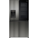 Hisense Hi7, NoFrost, 615 L, k&otilde;rgus 179 cm, tume roostevaba - SBS-k&uuml;lmik