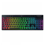 Razer BlackWidow V4 Low-Profile HyperSpeed, clicky, US, must - Juhtmevaba klaviatuur