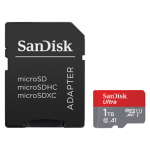 SanDisk Ultra microSDXC, 1 TB, hall - MicroSD m&auml;lukaart SD adapteriga