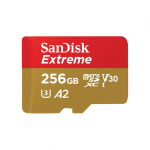 SanDisk Extreme microSDXC UHS-I CARD, 256 GB - M&auml;lukaart