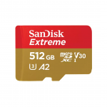 SanDisk Extreme microSDXC UHS-I CARD, 512 GB - M&auml;lukaart
