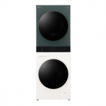 LG, 12 kg + 10 kg, s&uuml;gavus 66 cm, 1400 p/min, beež/roheline - Pesumasin + Pesukuivati