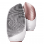 Geske Sonic Thermo Facial Brush, 6-&uuml;hes, valge/roosa - Multifunktsionaalne n&auml;ohooldusseade