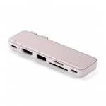 Satechi USB-C Snap Hub, MacBook Neo, roosa - Adapter