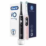 Braun Oral-B iO6, 2 tk, must/roosa - Elektriliste hambaharjade komplekt