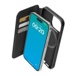 SBS Wallet Mag Case, iPhone 15 Pro, must - Nutitelefoni &uuml;mbris