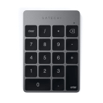 Satechi Aluminum Slim Bluetooth Keypad, hall - Juhtmevaba numbriklaviatuur