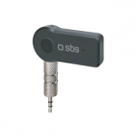 SBS Wireless receiver, 3,5 mm, Bluetooth, must - Juhtmevaba vastuv&otilde;tja