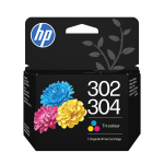 HP 302/304, v&auml;rviline - Tindikassett