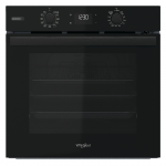 Whirlpool, 71 L, p&uuml;rol&uuml;&uuml;tiline puhastus, must - Integreeritav ahi