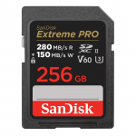 SanDisk Extreme Pro, UHS-II, SDXC, 256 GB, must - M&auml;lukaart