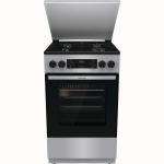 Gorenje, 70 L, laius 50 cm, hall - Gaasipliit elektriahjuga