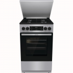 Gorenje, 70 L, laius 50 cm, hall - Gaasipliit elektriahjuga