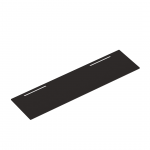 JALG Metal Shelving Plate, must - Teleri aluse tarvik
