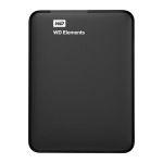 Western Digital Elements Portable, 5 TB, must - V&auml;line k&otilde;vaketas