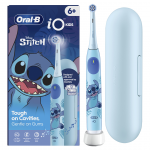 Braun Oral-B iO Kids, Disney, Stitch, sinine - Elektriline hambahari + vutlar