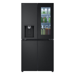 LG, NoFrost, Instaview, 508 L, k&otilde;rgus 179 cm, must - SBS-K&uuml;lmk