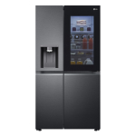 LG, InstaView, vee- ja j&auml;&auml;automaat veev&otilde;rguga, 635 L, k&otilde;rgus 179 cm, must - SBS-k&uuml;lmik