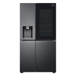 LG, InstaView, vee- ja j&auml;&auml;automaat veepaagiga, 635 L, k&otilde;rgus 179 cm, must - SBS-k&uuml;lmik