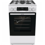 Gorenje, 70 L, laius 50 cm, valge - Gaasipliit elektriahjuga