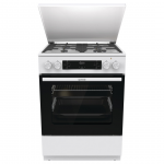 Gorenje, 71 L, laius 60 cm, valge - Gaasipliit elektriahjuga