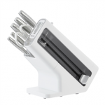 Ninja StaySharp, 6-osaline komplekt, roostevaba teras/valge - Nugade komplekt ja noaplokk