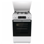 Gorenje, 62 L, laius 50 cm, valge - Gaasipliit elektriahjuga