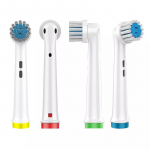 Brushio Soft Clean vahetatavad otsikud, mis &uuml;hilduvad Brauni Oral-B p&ouml;&ouml;rlevate otsikutega hambaharjadega