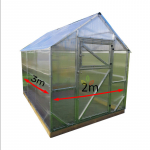 Kasvuhoone Leon (2.0m lai) : Kate - 6mm paksune, Pikkus - 3