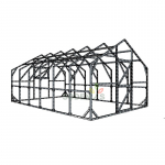 Kahekaldega kasvuhoone 3450&times;5550 : Kate - 4mm paksune