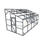 &Uuml;he kaldega kasvuhoone 2570&times;5100 : Kate - 4mm paksune