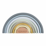 Hariv puidust p&uuml;ramiid Blue vikerkaar