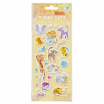 &Otilde;ue mang 3D kleebised Naljakad kassid