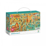 Arendav pusle Vaatluspuzzle Talv linnas 80 tk