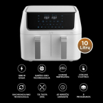 10 l kahekordne Kuuma&otilde;hufrit&uuml;&uuml;r Zyle dual Air Fryer ZY009WDAF 1800w white