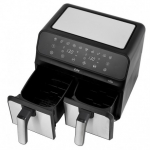 8 l kahekordne Kuuma&otilde;hufrit&uuml;&uuml;r Zyle Air Fryer dual ZY802DAF 1700w metal