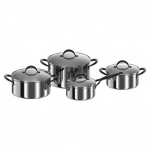 Roostevabast terasest pottide komplekt Zyle ZY1410PS, 4 tk