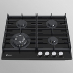 Allenzi BOS 601 Front black 60cm gaasipliit 4 pliidiplaati Pliidiplaat