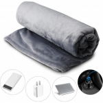 Elektriline kapuutsiga soojendustekk 150 x 80 cm 3 temperatuuri seadistusega USB