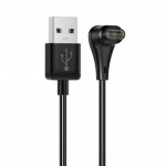 Magnetiline laadija Garmini nutikelladele, USB-A, must laadimiskaabel