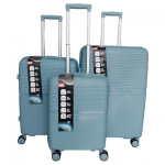 Vidutinis plastikinis lagaminas Gravitt GR088 V Mėlynas (Grey blue)