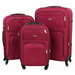 Didelis medžiaginis lagaminas  Gravitt Suitcase 01 D Raudonas