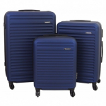 Didelis plastikinis lagaminas Gravitt 8068 D Mėlynas (Navy blue)