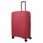 Suur plastkohver Travelite Air triibuline red