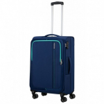 Keskmise suurusega kohver American Tourister Sea Seeker V blue Combat Navy